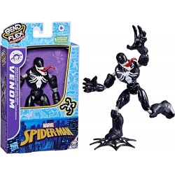 Hasbro - Marvel Spider-Man Bend And Flex Missions, Action Figure di Venom Space Mission, F38455X00