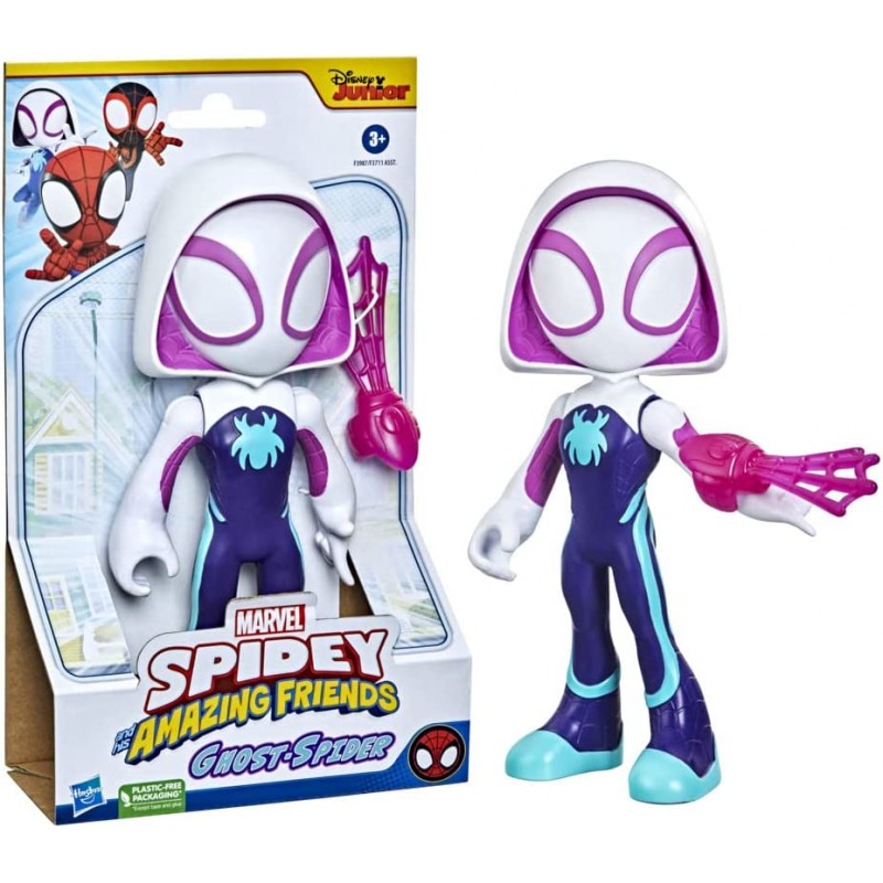 Hasbro - Spidey e I Suoi Fantastici Amici - Supersized Ghost-Spider, action figure da 22,5 cm, F39875L00