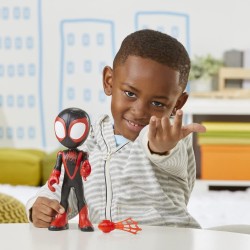 Hasbro - Marvel Spidey e I Suoi Fantastici Amici - Supersized Miles Morales: Spider-Man Action Figure da 22,5 cm, F39885L00