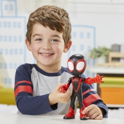 Hasbro - Marvel Spidey e I Suoi Fantastici Amici - Supersized Miles Morales: Spider-Man Action Figure da 22,5 cm, F39885L00