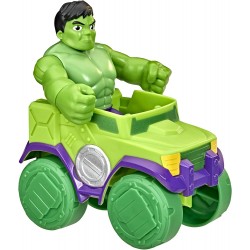 Hasbro - Marvel Spidey e I Suoi Fantastici Amici, action figure di Hulk e veicolo Smash Truck, F39895L00