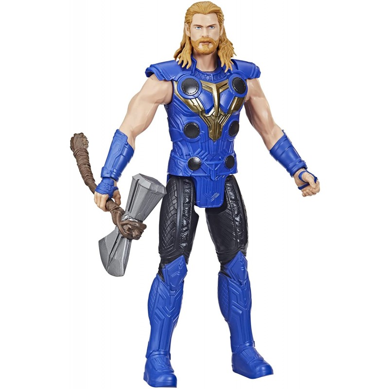 Hasbro - Marvel Avengers, Titan Hero Series - Thor, Action Figure da 30 cm del Film Thor: Love And Thunder con Accessorio, F4135