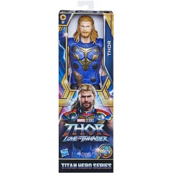 Hasbro - Marvel Avengers, Titan Hero Series - Thor, Action Figure da 30 cm del Film Thor: Love And Thunder con Accessorio, F4135
