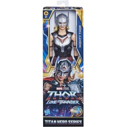 Hasbro - Marvel Avengers, Titan Hero Series, Mighty Thor, Action Figure in Scala da 30 cm Ispirata al Film Thor: Love And Thunde