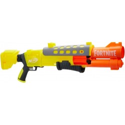 Hasbro - Nerf, Fortnite Legendary, Blaster TAC, design con copertura  gialla, tamburo a 6 dardi, 6 dardi