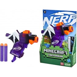 Hasbro - Nerf MicroShots Minecraft Ender Dragon Mini Blaster, F4423EU40