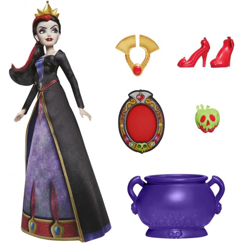 Hasbro - Disney Princess Villains - La Regina Cattiva, Fashion Doll con Accessori e Vestiti Rimovibili, F45625X21