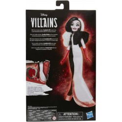Hasbro - Disney Princess Villains - Crudelia De Mon, Fashion Doll con Accessori e Vestiti Rimovibili, F45635X21