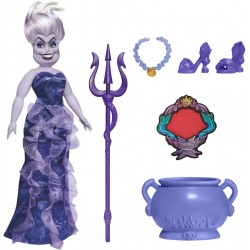 Hasbro - Disney Princess Villains - Ursula, Fashion Doll con Accessori e Vestiti Rimovibili, F45645X21