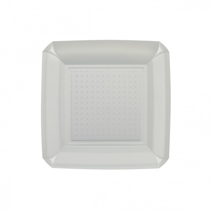 Piatto Dandy Quadrato In Ps 230x230mm 20pz Bianco