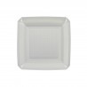 Piatto Dandy Quadrato In Ps 230x230mm 20pz Bianco
