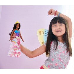 Mattel - Barbie Principessa Mulatta della Baia dell Arcobaleno, dal Mondo di Dreamtopia, FJC98