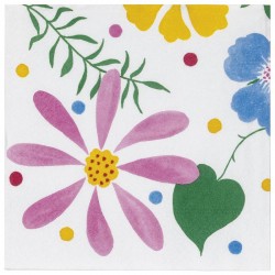 Tovaglioli 3 veli – cm 33 x 33 - Flowers - 20 pz, FLOWERS92