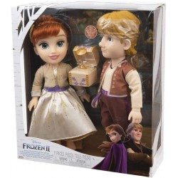 giochi preziosi disney frozen 2 anna and kristoff, con accessori