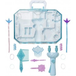 giochi preziosi disney frozen 2, vanity accessory set, valigetta con accessori per acconciature
