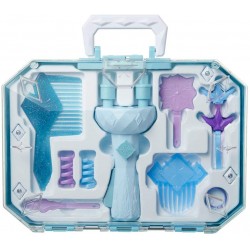 giochi preziosi disney frozen 2, vanity accessory set, valigetta con accessori per acconciature