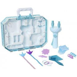 giochi preziosi disney frozen 2, vanity accessory set, valigetta con accessori per acconciature