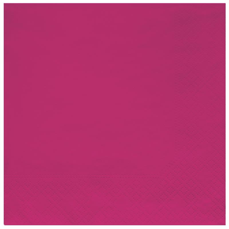 Tovaglioli 3 veli – cm 33 x 33 - Fucsia - 20 pz, FUCSIA92