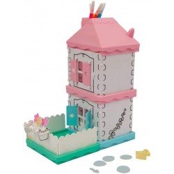 Grandi Giochi - Fuzzikins I Colora Cuccioli CASETTE, Casa Dolce Casa, cuccioli da colorare, lavare e ricolorare - FUZ00001