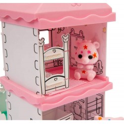 Grandi Giochi - Fuzzikins I Colora Cuccioli CASETTE, Casa Dolce Casa, cuccioli da colorare, lavare e ricolorare - FUZ00001