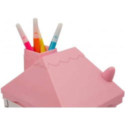 Grandi Giochi - Fuzzikins I Colora Cuccioli CASETTE, Casa Dolce Casa, cuccioli da colorare, lavare e ricolorare - FUZ00001