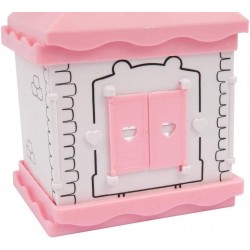 Grandi Giochi - Fuzzikins I Colora Casette, La Camera da Letto del Coniglietto, Cuccioli da colorare, Lavare e ricolorare - FUZ0