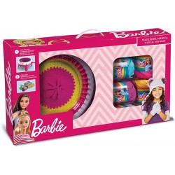Grandi Giochi - Maglieria Magica di Barbie, Telaio con 6 gomitoli colorati, GG00596