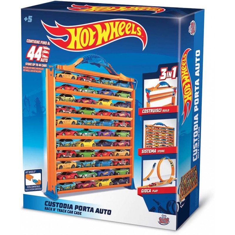 Grandi Giochi - Hot Wheels Custodia Porta Auto e Pista, GG00680