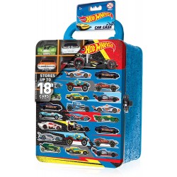 Grandi Giochi - Hot Wheels, Valigetta Metallo porta auto, modelli assortiti, GG00682