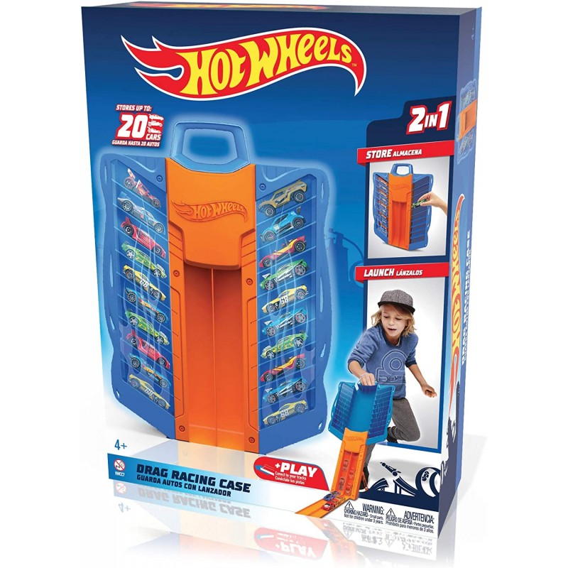 Grandi Giochi - Hot Wheels Car Case, Valigetta hot wheels che può