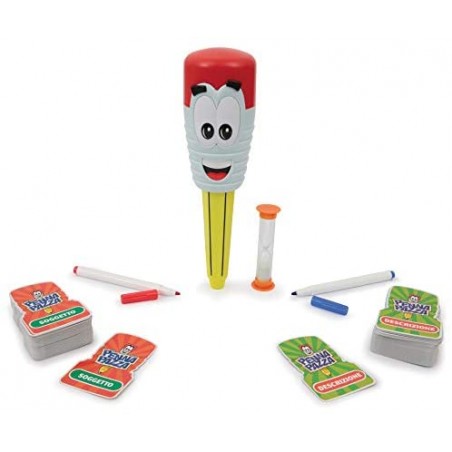 Grandi Giochi - Penna Pazza: Gioco Da Tavolo Con Penna Tremolante Per Disegnare E Indovinare