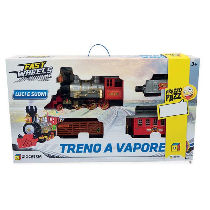 PREZZO PAZZO - Treno Classico Hold Western Locomotiva con Fumo