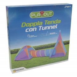 PLAY-OUT - Doppia Tenda con Tunnel