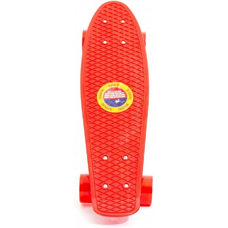 Playout - Skateboard cm. 55 Grip PVC 2 Colori ROSSO e BLU assortiti - GGI200096
