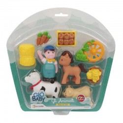 Giò Baby - blister set fattoria con personaggio, accessori e animali, 2 modelli disponibili, GGI210116