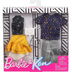 Barbie-​ Confezione Moda con 1 Outfit e 1 Accessorio Ciascuno Ken, GHX70