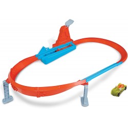 Hot Wheels - Playset Pista Sfida di velocità e Curva Estrema con Macchinina - GJM75