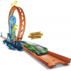 Hot Wheels Track Builder Lanciatore per Loop con Macchinina, GLC90