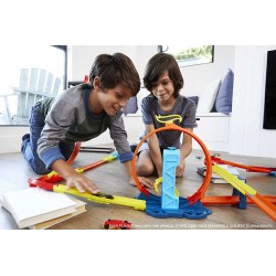 Hot Wheels Track Builder Pista Richiudibile con Macchinina, Giocattolo per Bambini 4+ Anni, GLC91