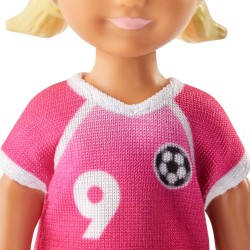 Barbie- Playset ​Allenatrice di Calcio con 2 Bambole e Accessori, GJM71
