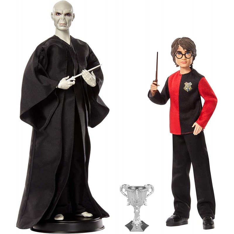 Harry Potter- Confezione​ di 2 Bambole, Personaggi Voldemort di 30.5 cm e Harry Potter di 27 cm GNR38