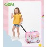 GIOLLY Trolley da Viaggio Valigia Cavalcabile Unicorno - GPT00000