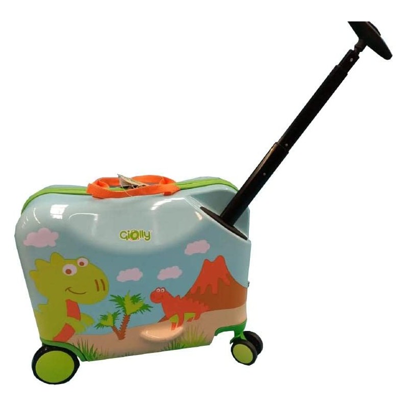 GIOLLY Trolley da Viaggio Valigia Cavalcabile Dinosauro - GPT01000
