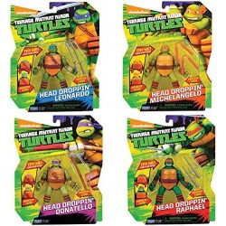 Giochi Preziosi - Ninja Turtles - Assortimento Personaggi Base Head Dropping, 1 pz - GPZ91110