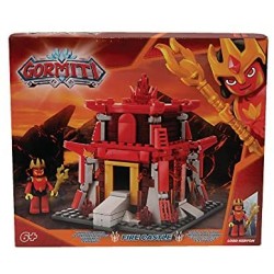 Giochi Preziosi - Gormiti - Set Costruzioni Fuoco con Mini Personaggio Incluso, La Fortezza Fiamma, 280 pezzi, GRB00000
