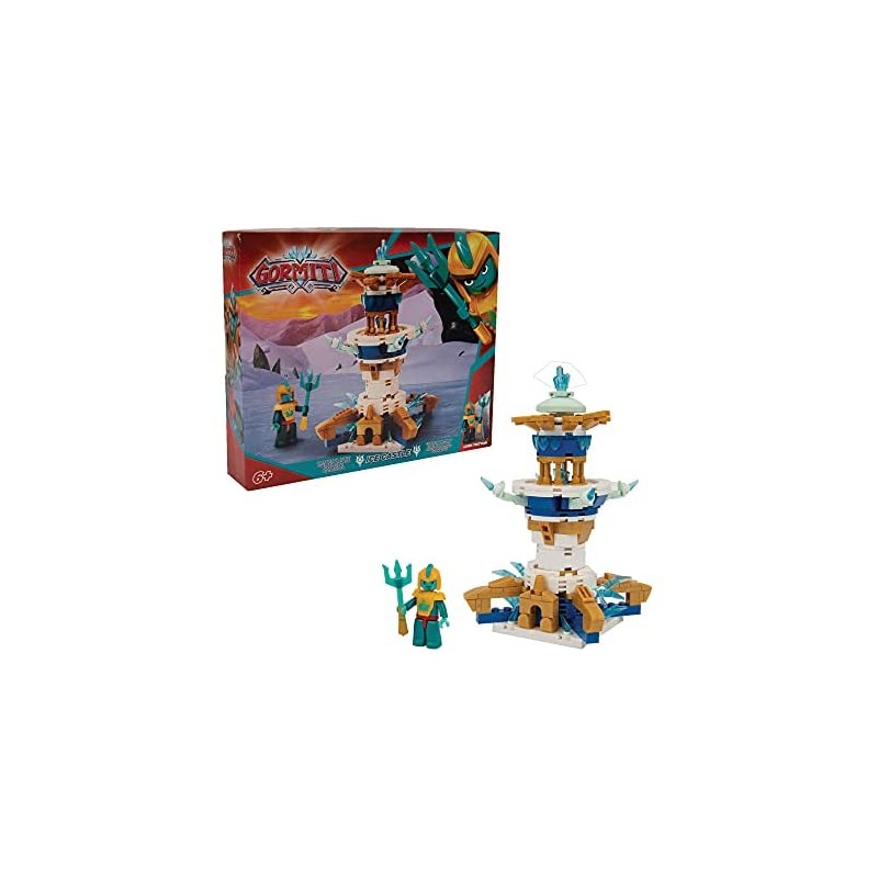 Giochi Preziosi - Gormiti - Set Costruzioni Ghiaccio con Mini Personaggio Incluso, Il Castello Glaciale, 280 pezzi, per Bambini 