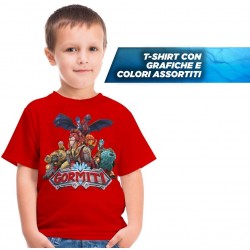 giochi preziosi gormiti t shirt taglia 3/4 anni, colori assortiti