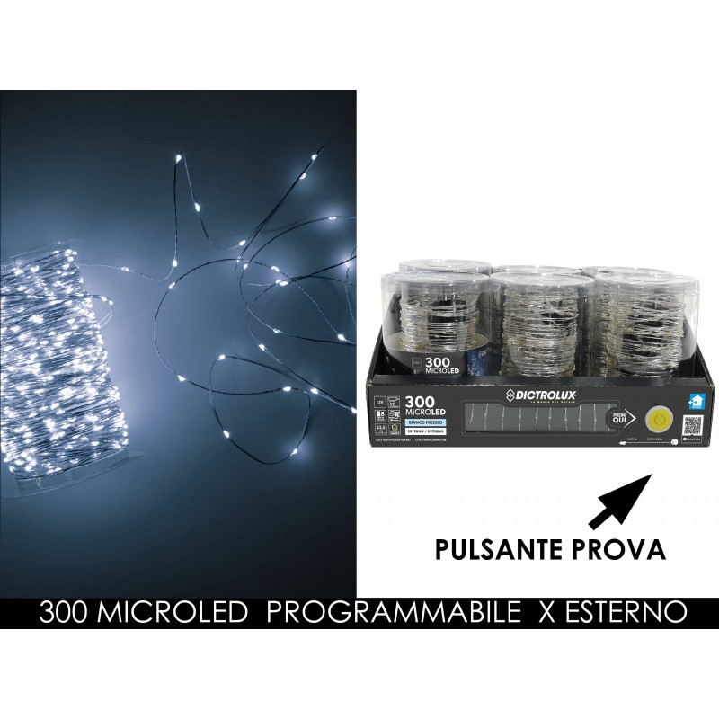 CATENA 300 MICRO LED PER ESTENO - BIANCO FREDDO