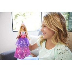 ​Barbie Dreamtopia 2in1 da Principessa a Sirena, Bambola Bionda, con 3 Outfit e Accessori, GTF92