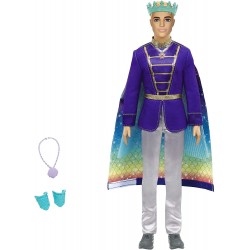 Barbie Dreamtopia -Bambola Ken Biondo 2in1 si Trasforma da Principe a Tritone, con 2 Outfit e Accessori, GTF93